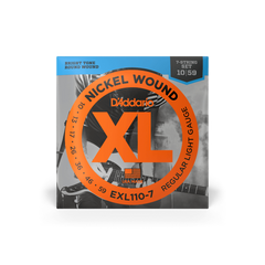 D'Addario EXL110-7 10-59 Regular Light 7-String Electric Guitar Strings