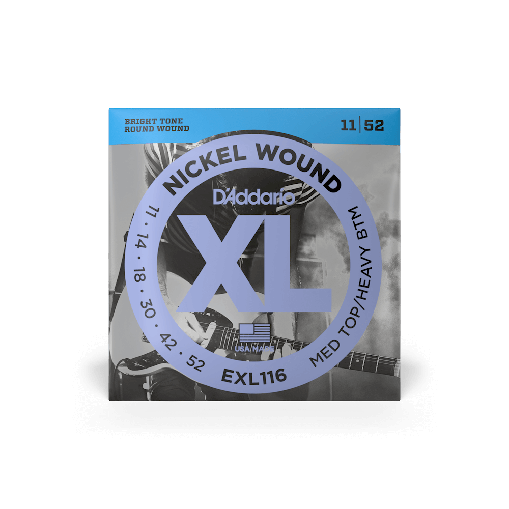 D'Addario EXL116 11-52 Medium Top/Heavy Bottom Electric Guitar Strings