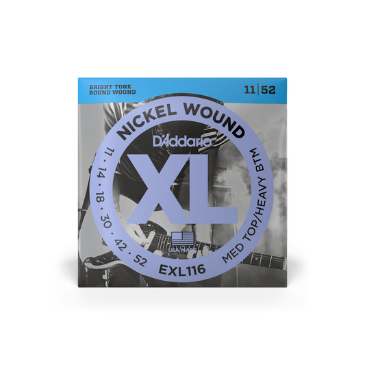 D'Addario EXL116 11-52 Medium Top/Heavy Bottom Electric Guitar Strings