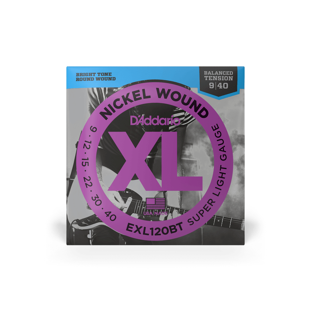 D'Addario EXL120BT 09-40 Super Light Balanced Tension Electric Guitar Strings