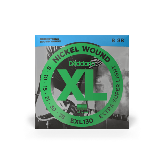 D'Addario EXL130 08-38 Extra Super Light Electric Guitar Strings