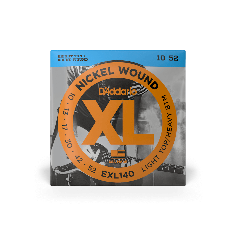 D'Addario EXL140 10-52 Light Top/Heavy Bottom Electric Guitar Strings
