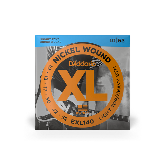 D'Addario EXL140 10-52 Light Top/Heavy Bottom Electric Guitar Strings