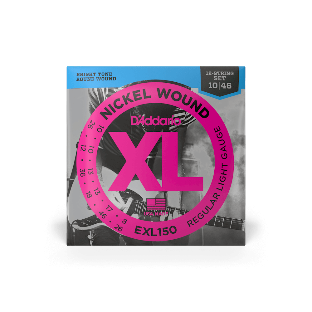 D'Addario EXL150 10-46 Regular Light 12-String Electric Guitar Strings
