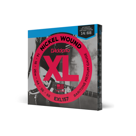 D'Addario EXL157 14-68 Medium Baritone Electric Guitar Strings