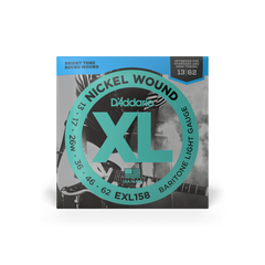 D'Addario EXL158 13-62 Light Baritone Electric Guitar Strings