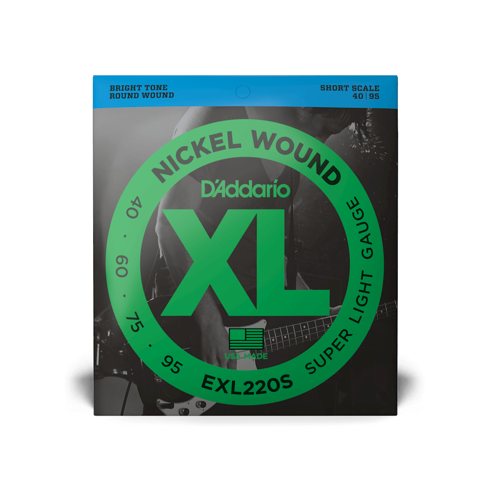 D'Addario EXL220S 40-95 Super Light Short Scale Bass Strings