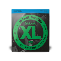 D'Addario EXL220S 40-95 Super Light Short Scale Bass Strings