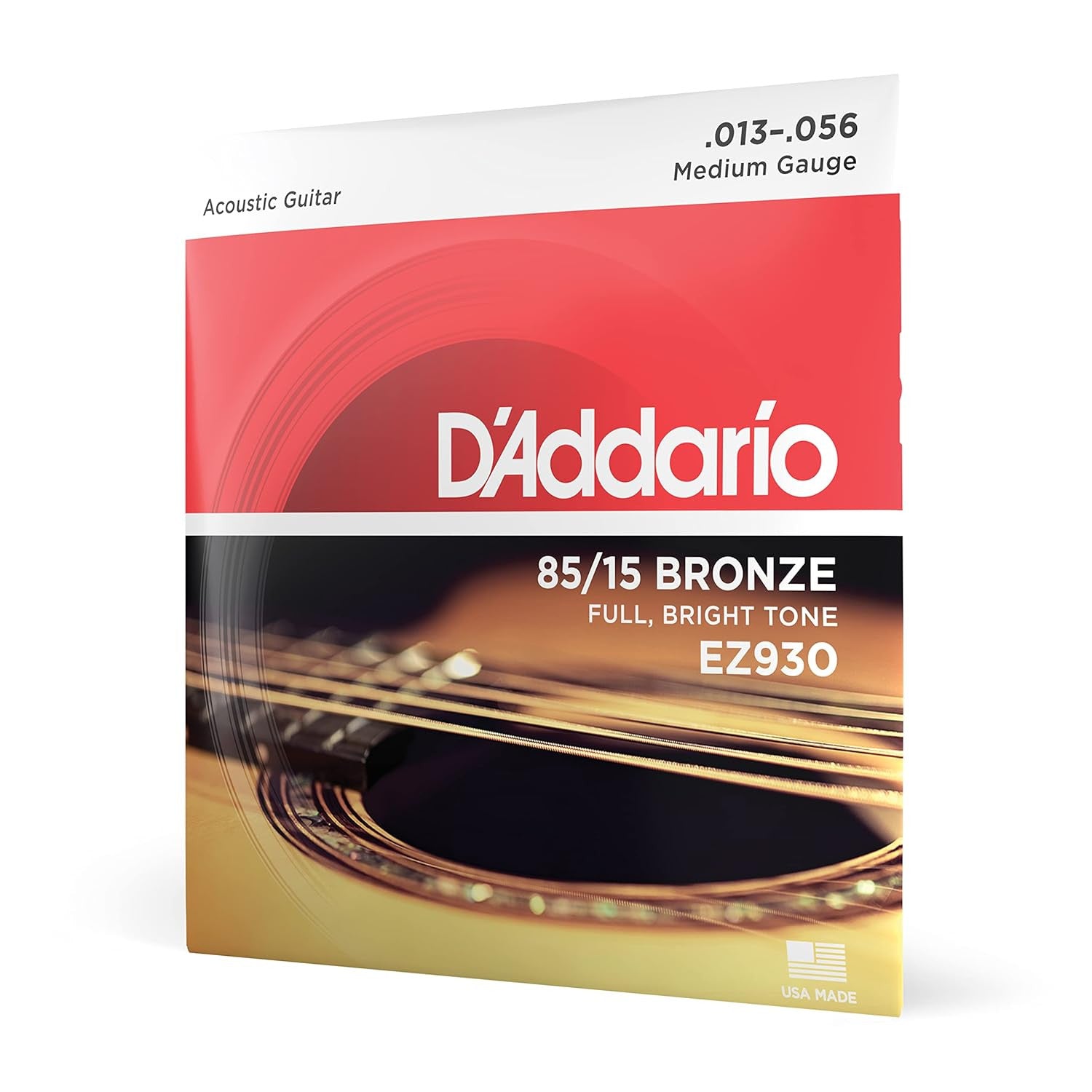 D'Addario EZ930 13-56 Bronze Medium Acoustic Guitar Strings