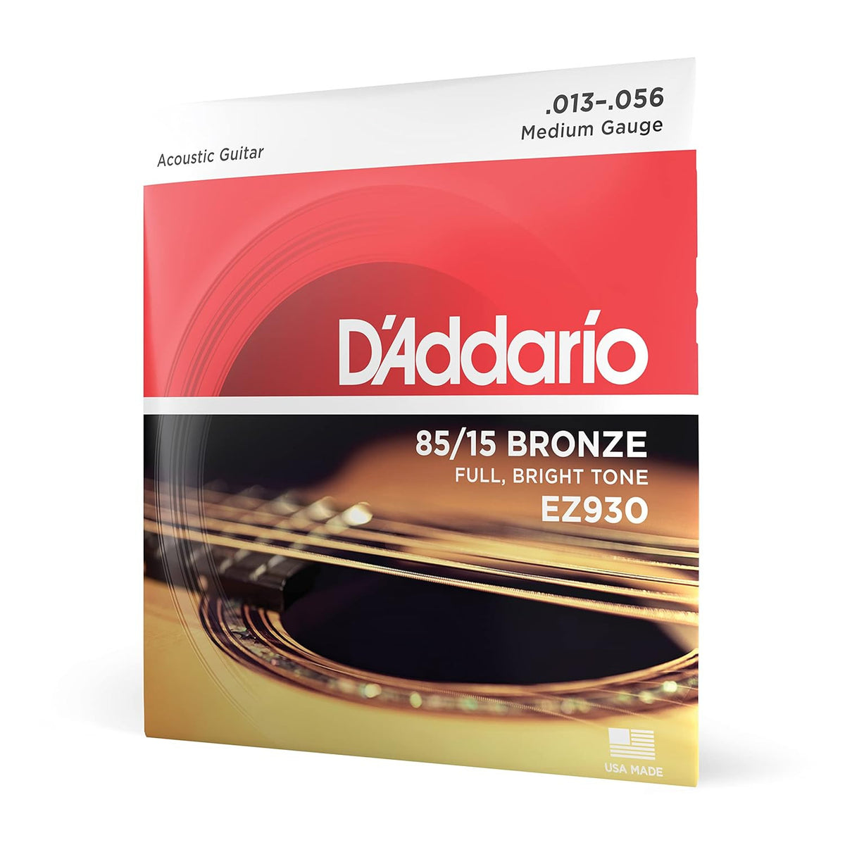 D'Addario EZ930 13-56 Bronze Medium Acoustic Guitar Strings