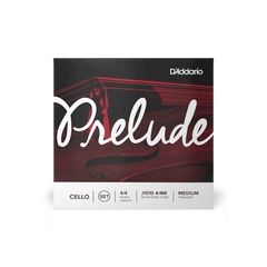 D'Addario J1010 4/4M Prelude Cello String Set String Set, 4/4 Scale, Medium Tension