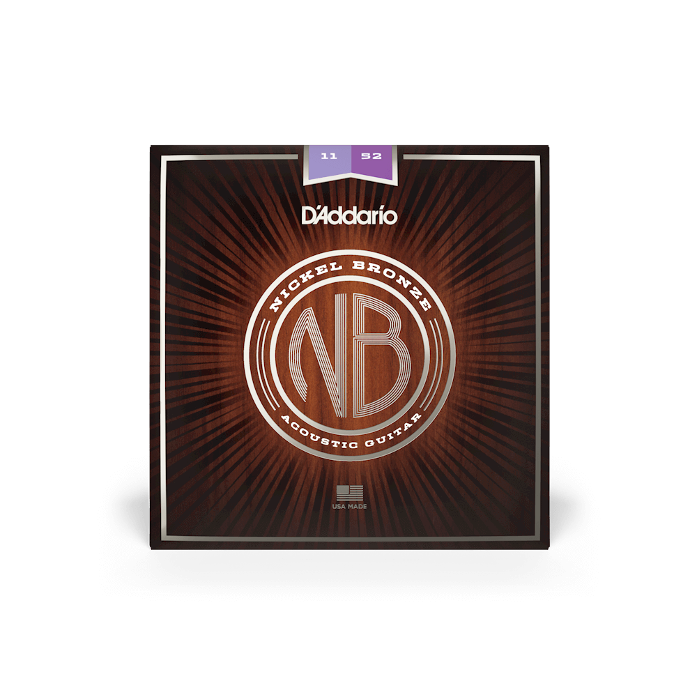 D'Addario NB1152 11-52 Custom Light Acoustic Guitar Strings