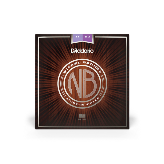 D'Addario NB1152 11-52 Custom Light Acoustic Guitar Strings