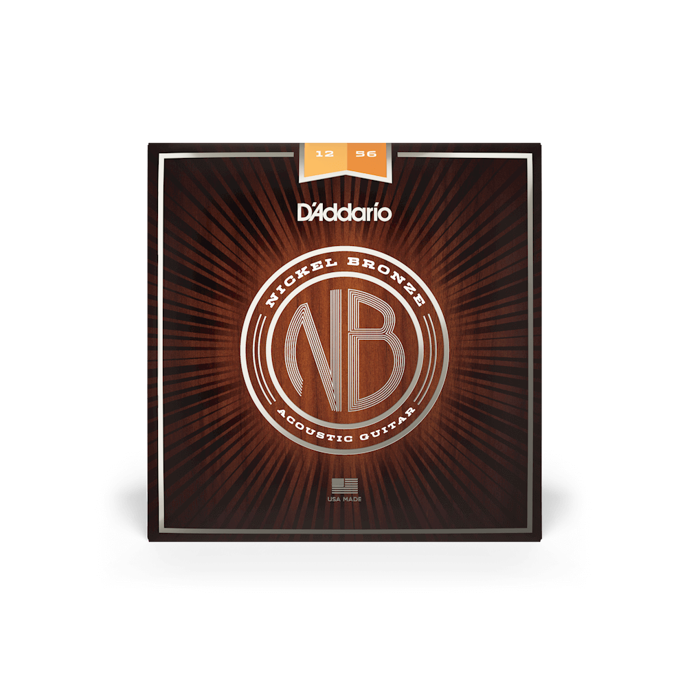 D'Addario NB1256 12-56 Light Top/Medium Bottom Acoustic Guitar Strings