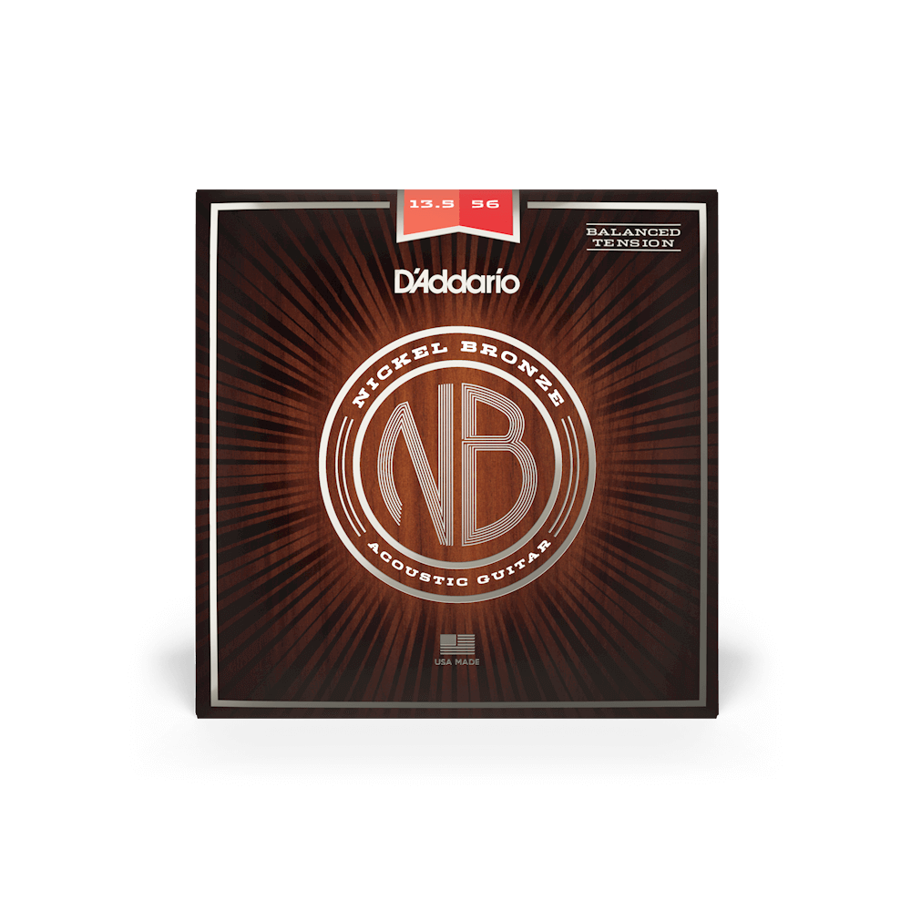 D'Addario NB13556BT 13.5-56 Medium Balanced Tension Acoustic Guitar Strings