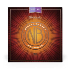 D'Addario NBM11540 11.5-40 Custom Medium, Nickel Bronze Mandolin Strings