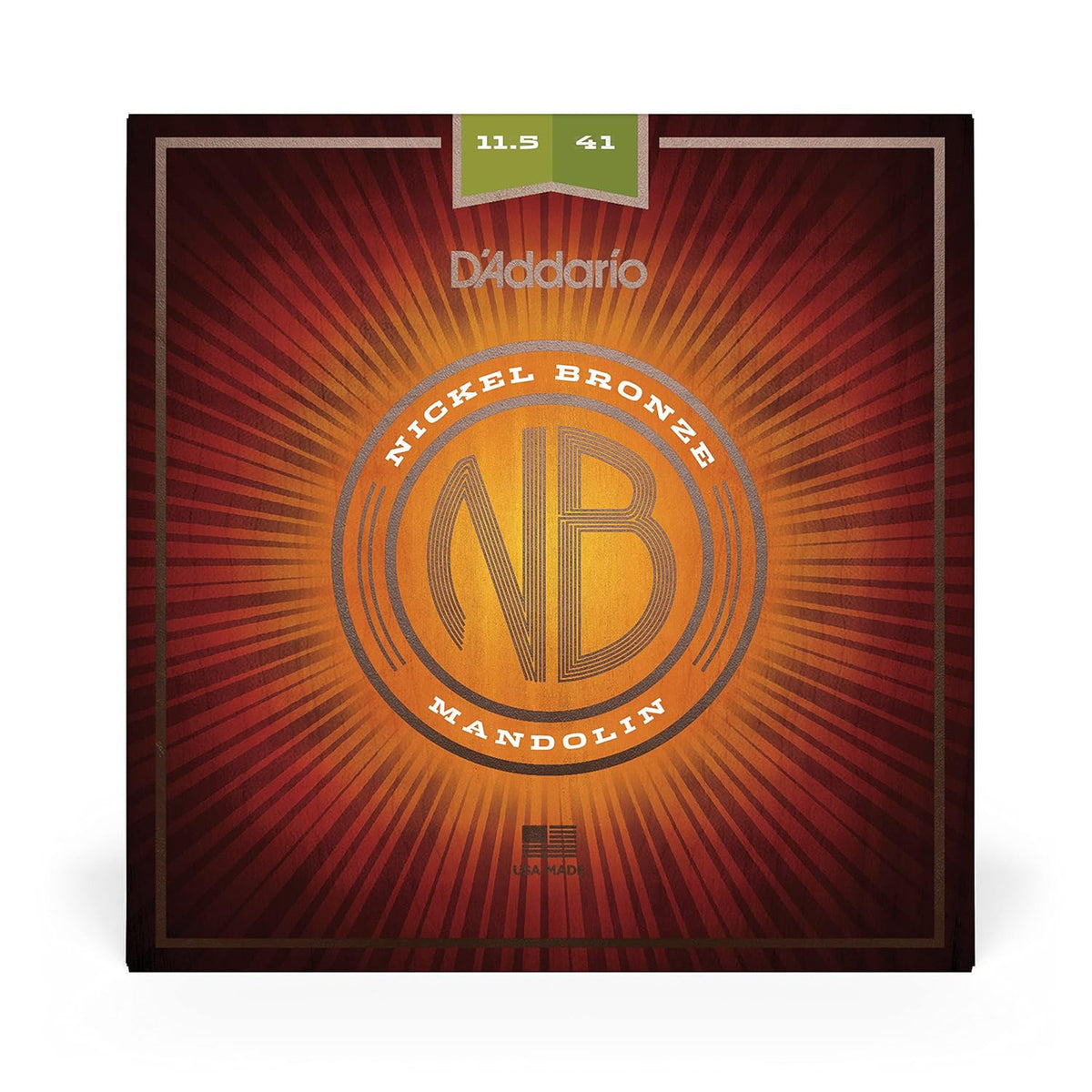 D'Addario NBM11541 11.5-41 Medium Heavy, Nickel Bronze Mandolin Strings