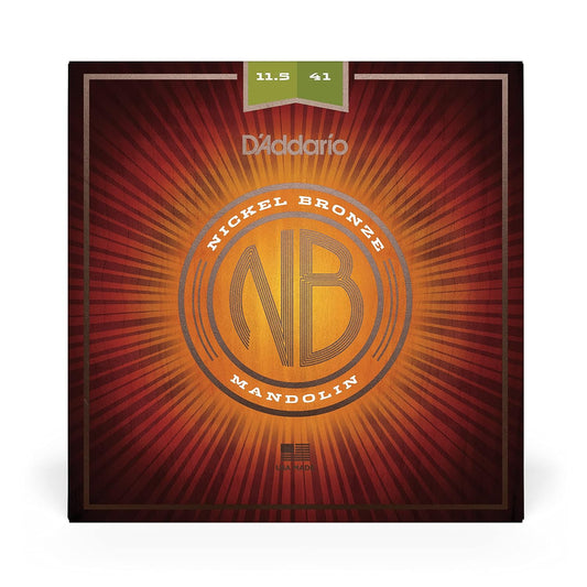 D'Addario NBM11541 11.5-41 Medium Heavy, Nickel Bronze Mandolin Strings