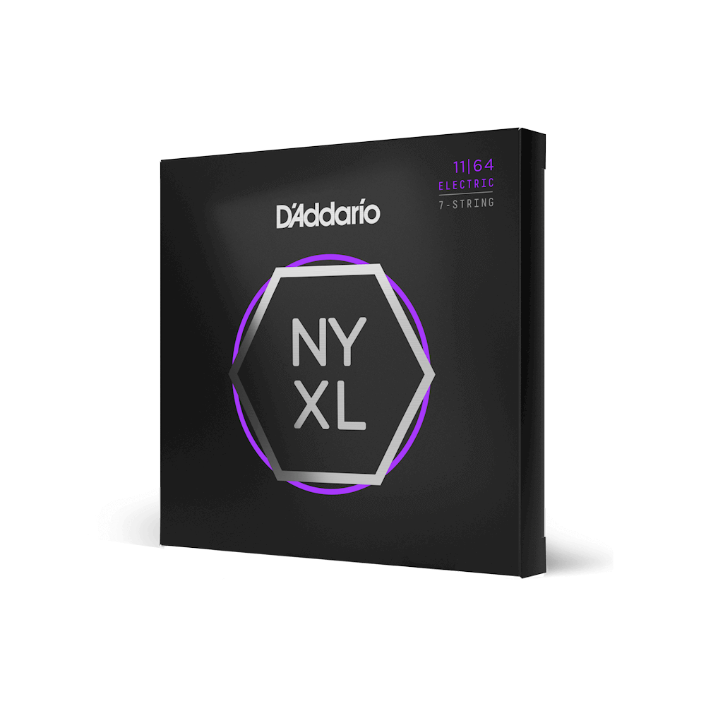 D'Addario NYXL1164 11-64 Medium 7-String Electric Guitar Strings