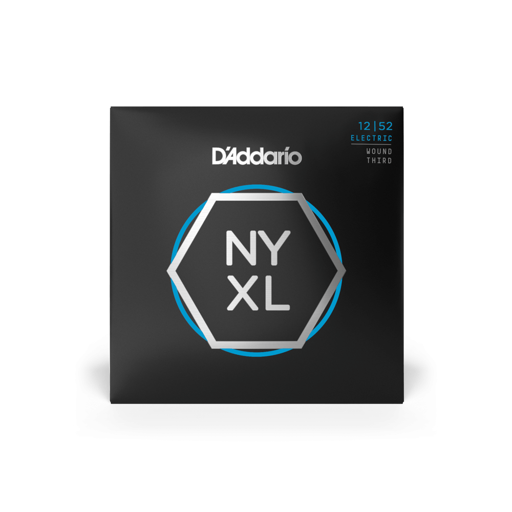 D'Addario NYXL1252W 12-52 Light Wound 3rd Electric Guitar Strings