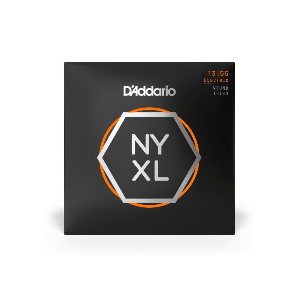 D'Addario NYXL1356W 13-56 Medium Wound 3rd Electric Guitar Strings