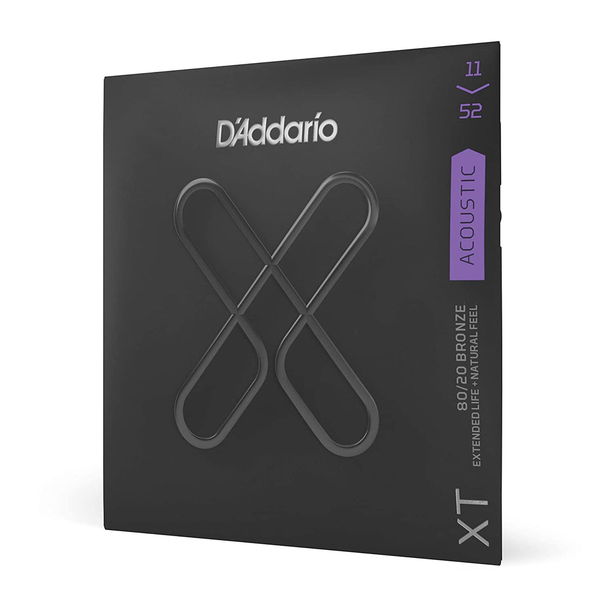 D'Addario XTABR1152 11-52 Custom Light Coated Acoustic Guitar Strings
