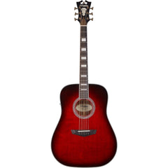 D'Angelico Acoustic Guitar Premier Series Lexington with Electronics - Trans Black Cherry Burst DAPD300TBCBAPS