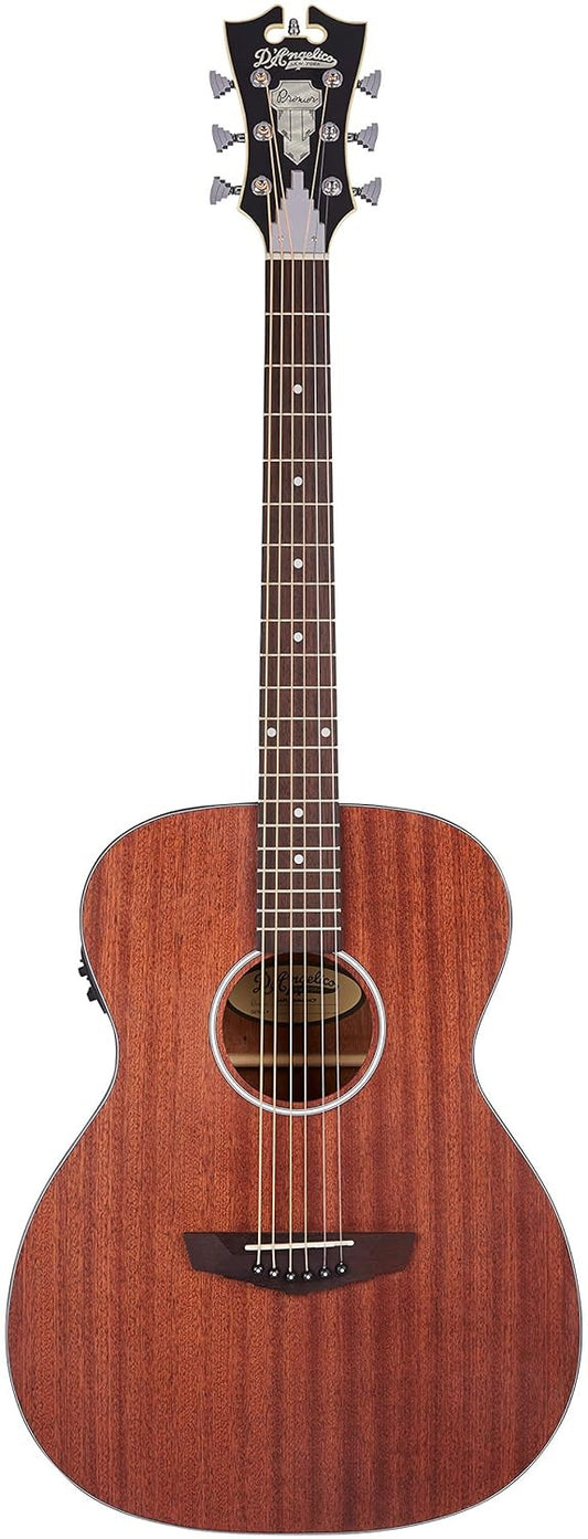 D'Angelico Acoustic Guitar Premier Series Tammany LS with Electronics - Aged Mahogany	DAPLSOMAGDCP