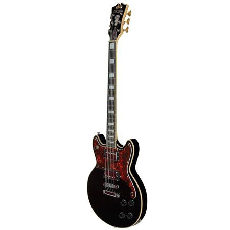 D'Angelico Electric Guitar Premier Brighton - Black DAPBRISBKCS