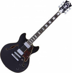 D'Angelico Electric Guitar Semi Hollow Premier Mini DC Stopbar Black Flake	DAPMINIDCBLFCS
