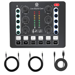Digimore D-220 Audio Mixer & Sound Card With DJ effects, voice changer, and podcast features. Ideal for streaming.