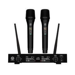 Digimore D-310 , 100-Channel UHF Wireless Mic System with 2 Handheld Mics – For Events & Karaoke