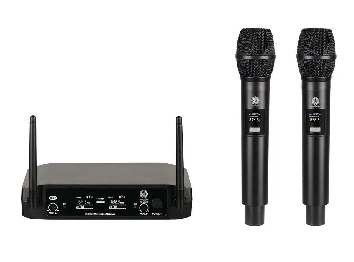 Digimore D-315 , 2 Channel Handheld Wireless Microphone System