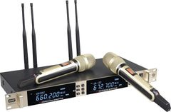 Digimore D-320 Wireless Mic System Dual Handheld, 200 Channels, 300m Range