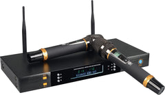 Digimore D-330 Dual UHF Wireless Microphone System, 2×100 Channels, 300ft Range