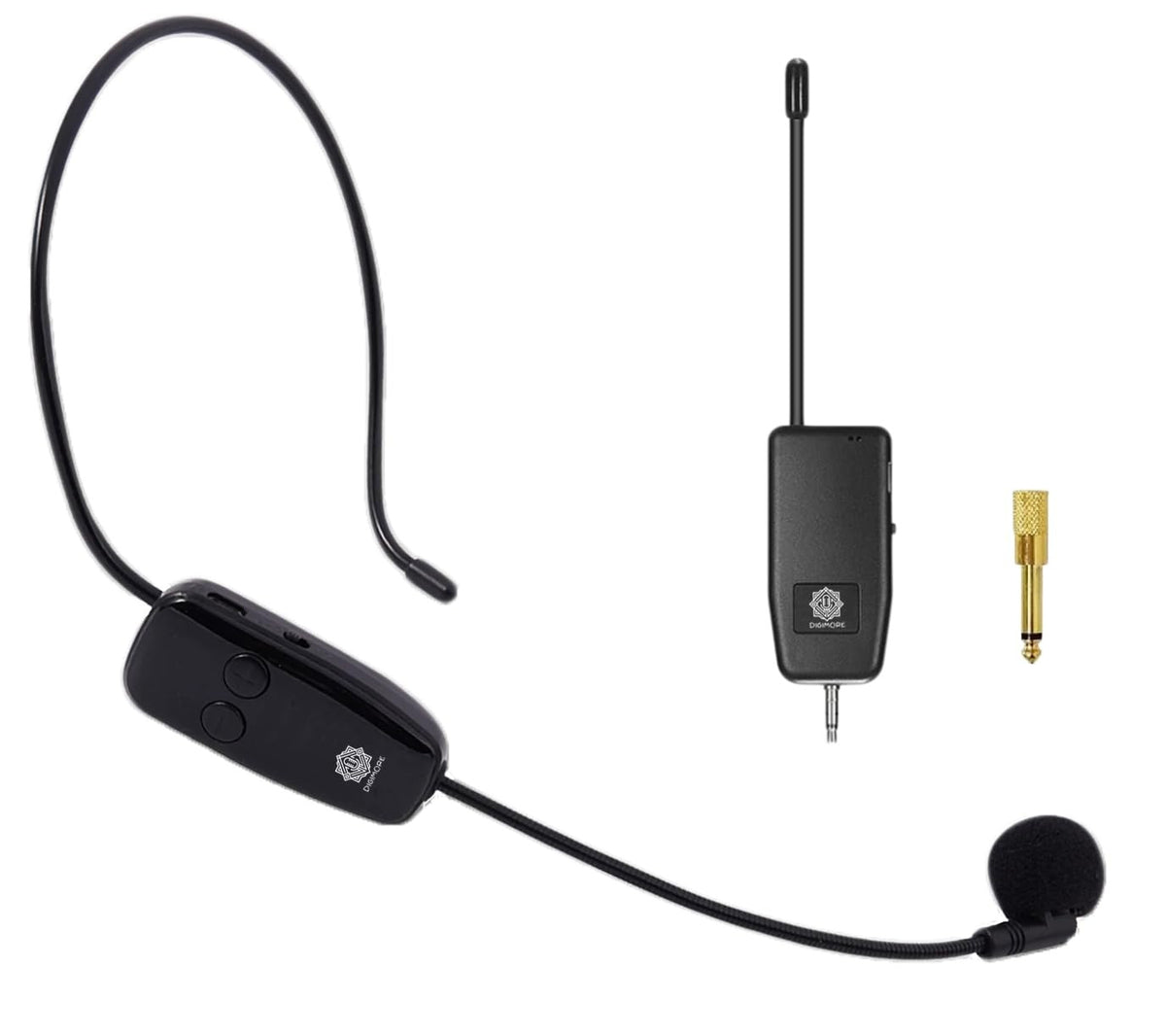 Digimore D-342 , 2.4G Wireless Headset Mic for Speakers, Teachers, Fitness Instructors & More