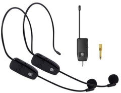 Digimore D-352 , 2.4G Dual Wireless Mic System for 2 People Headsets for Speakers, Teachers, Guides & More