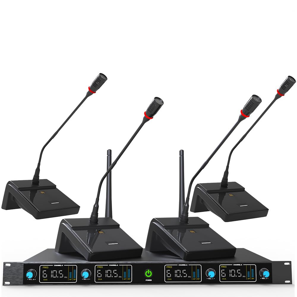 Digimore D-640 UHF Gooseneck Mic – 120 Channels, 300ft Range
