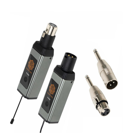 Digimore D-710 Wireless XLR & Guitar Transmitter/Receiver, 164ft Range, Rechargeable 1000mAh Battery