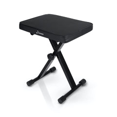 Donner Adjustable X-Style Piano Bench with High-Density Padding - Black