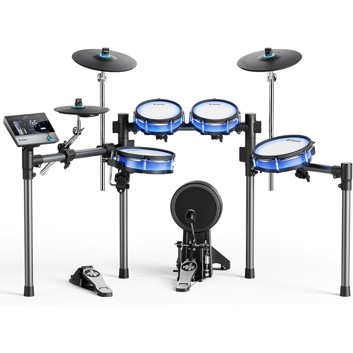 Donner EC6878 BackBeat Electric Drum Set with Touchscreen, 1126 Sounds, and Gaming App"