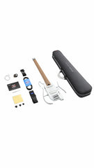 Donner HUSH X PRO Electric Travel Guitar Kit – Smart Design with 7 Tone Modes & Presets