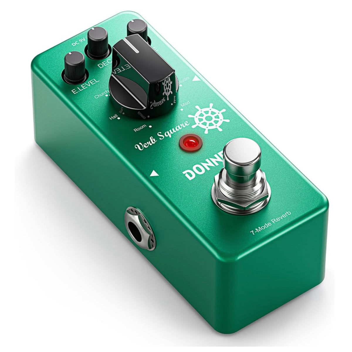 Donner Verb Square Digital Reverb Pedal, 7 Modes, True Bypass
