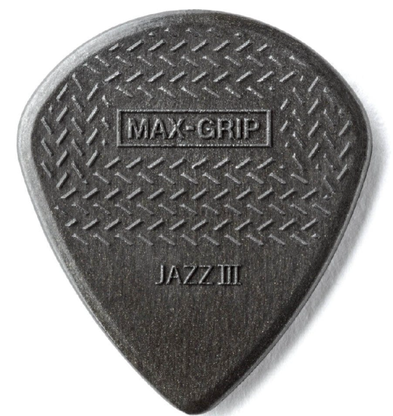 Dunlop 471R3C Guitar Pick Nylon Max Grip Jazz III (24 PK)