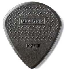 Dunlop 471R3C Guitar Pick Nylon Max Grip Jazz III (24 PK)