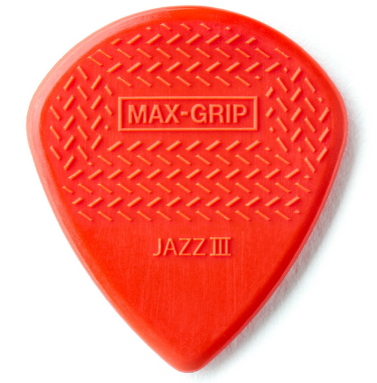 Dunlop 471R3N Guitar Pick Nylon Max Grip Jazz III (24 PK)