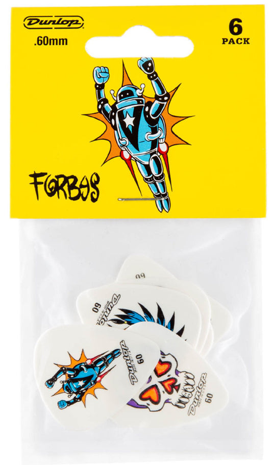 Dunlop Guitar Pick Blackline Standard Forbes (6 PK)