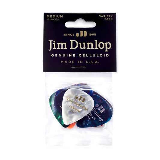 Dunlop PVP106 Guitar Pick Variety Pack Celluloid- Medium (12 PK)