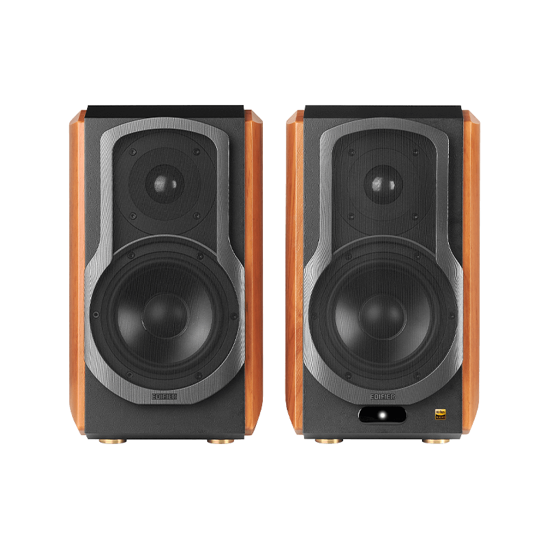 Edifier S1000W Wireless Hi-Fi Bookshelf Speaker - Brown