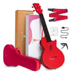 Enya Concert Nova UE Carbon Fiber Travel Ukulele with AcousticPlus